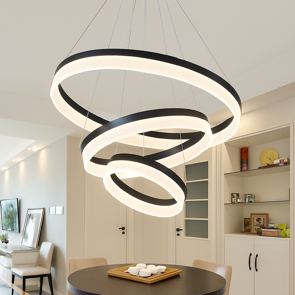 Lustre design LED cercle moderne