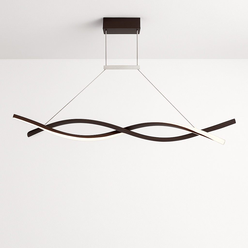 Lustre design LED en forme de vagues Callan