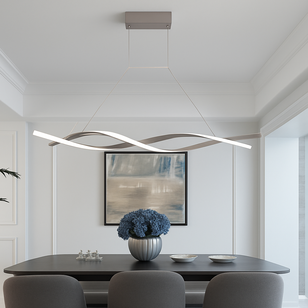 Lustre design LED en forme de vagues Callan