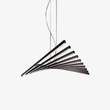 Lustre design LED réglable avec baguettes métalliques Lucian