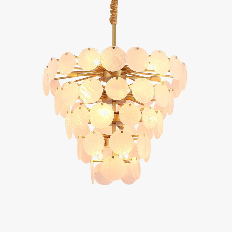 lustre design moderne en agate colorée pour intérieur