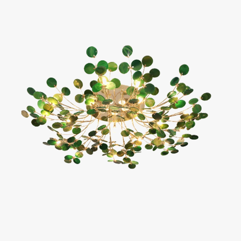 lustre design moderne en agate colorée pour intérieur élégant