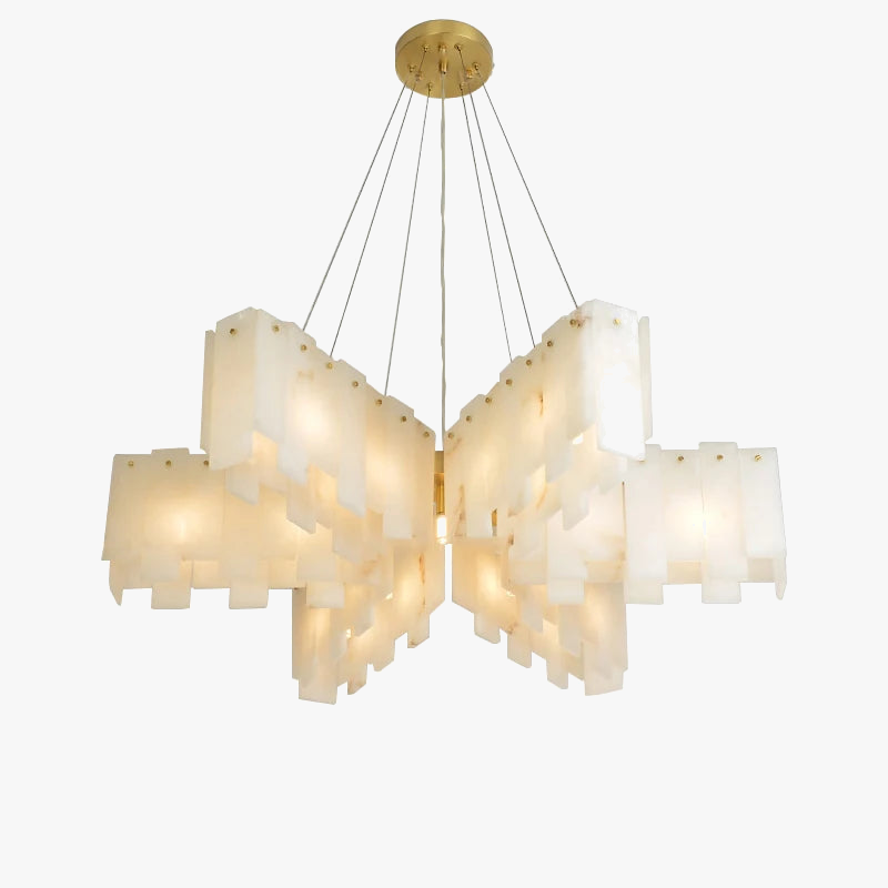 lustre design moderne en marbre naturel espagnol led