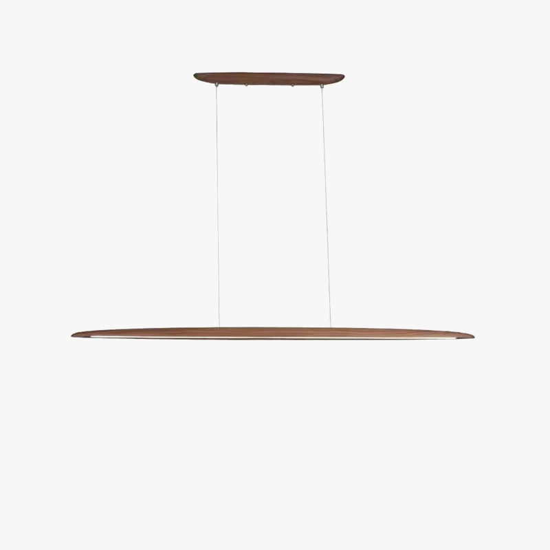 lustre dimmable en bois élégant pour éclairage intérieur moderne