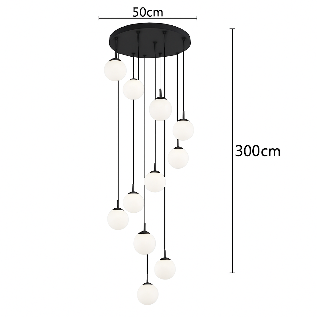 lustre duplex moderne pour éclairage de luxe intérieur