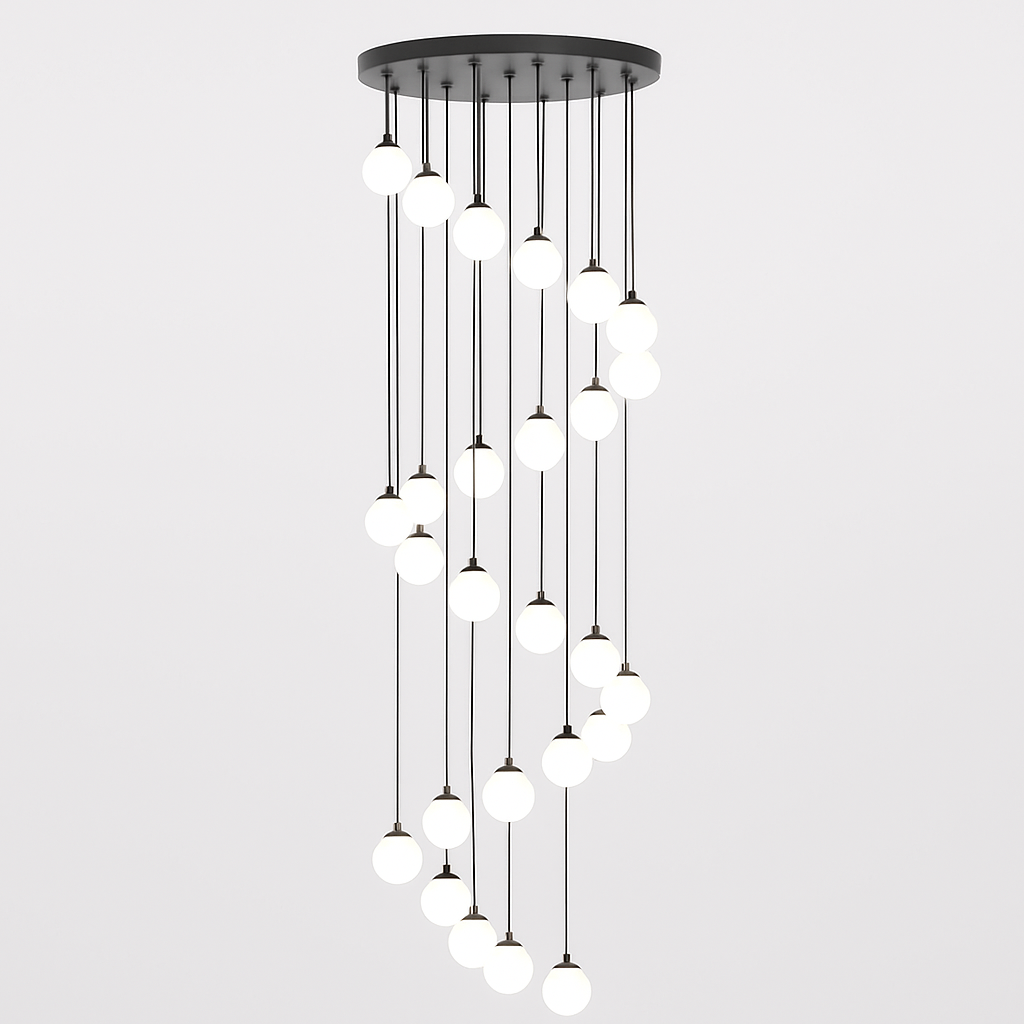 lustre duplex moderne pour éclairage de luxe intérieur
