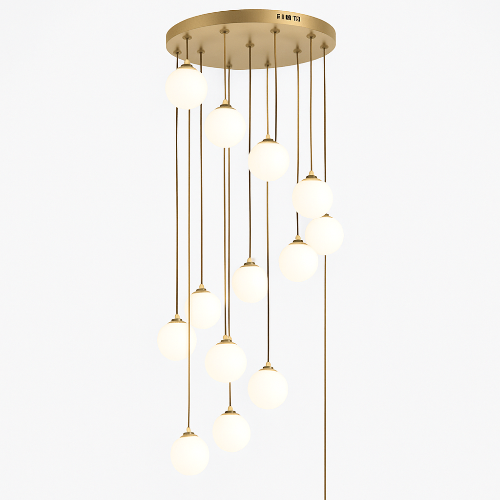 lustre duplex moderne pour éclairage de luxe intérieur