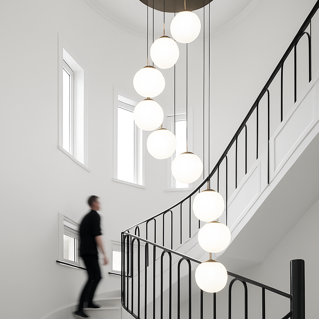 lustre duplex moderne pour éclairage de luxe intérieur