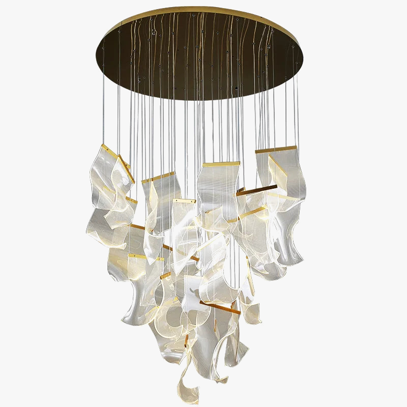 lustre en acrylique à led design pour décoration intérieure moderne
