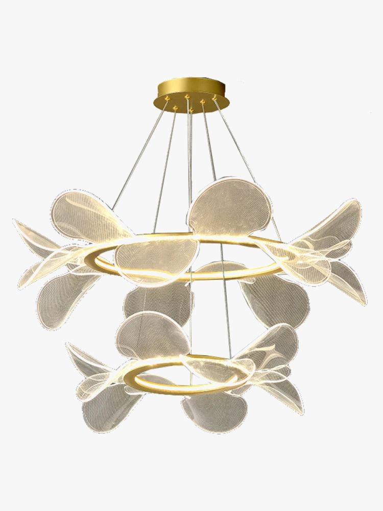lustre en acrylique minimaliste design créatif à pétales