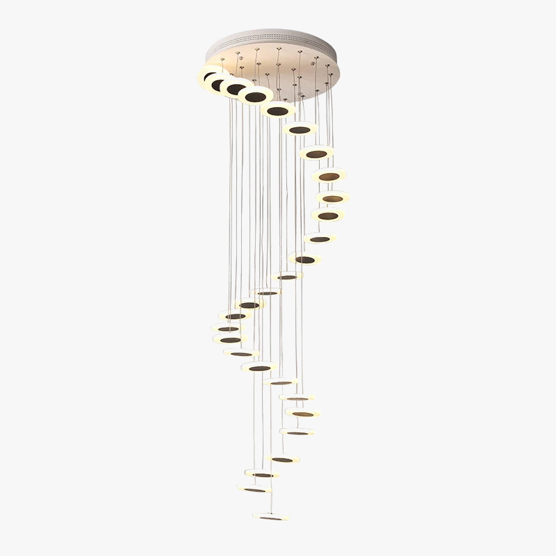 lustre en acrylique pour escalier et espace décoratif