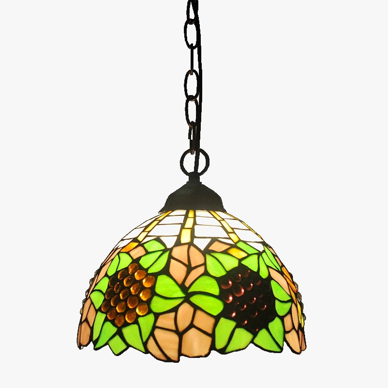 lustre en bégonia américain style tiffany pour décoration intérieure