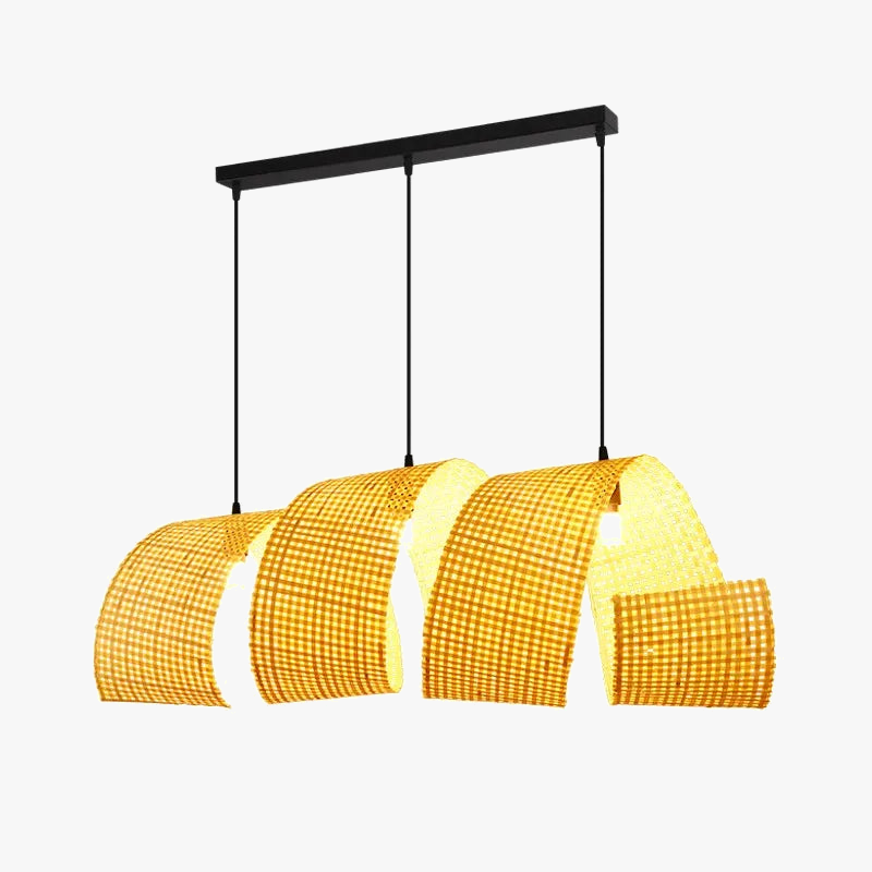 lustre en bambou style japonais pour décoration zen asiatique