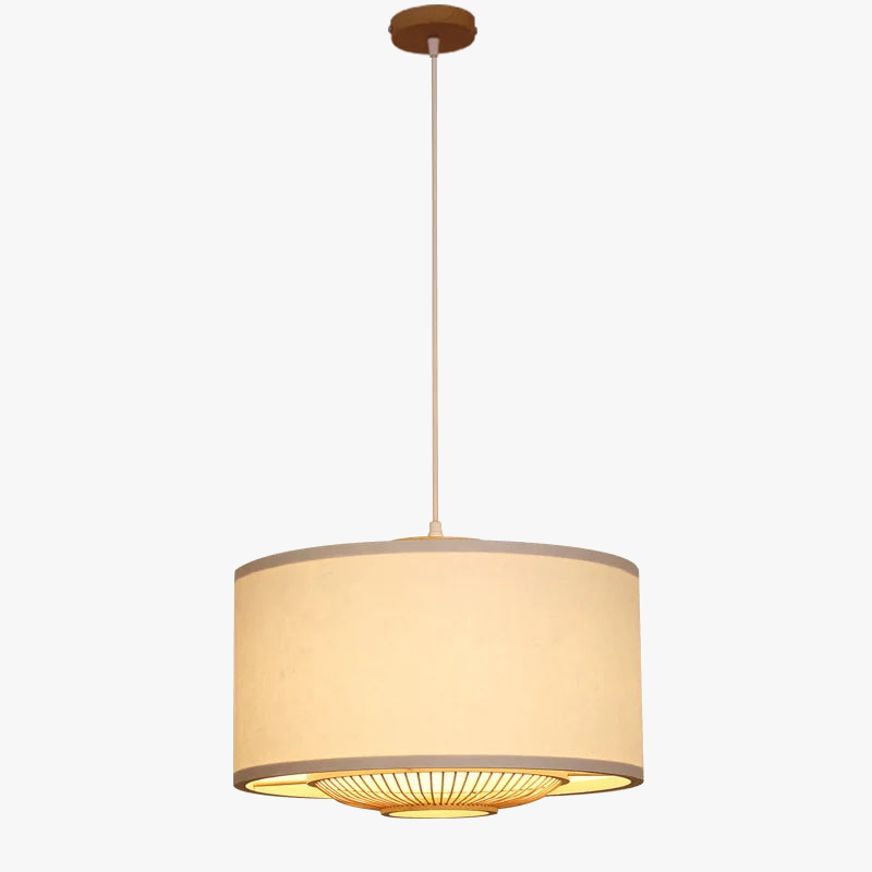 lustre en bambou style japonais pour intérieur zen