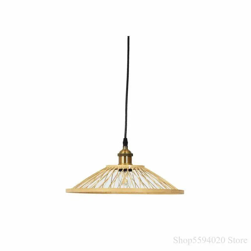 lustre en bambou zen créatif pour restaurant et bar