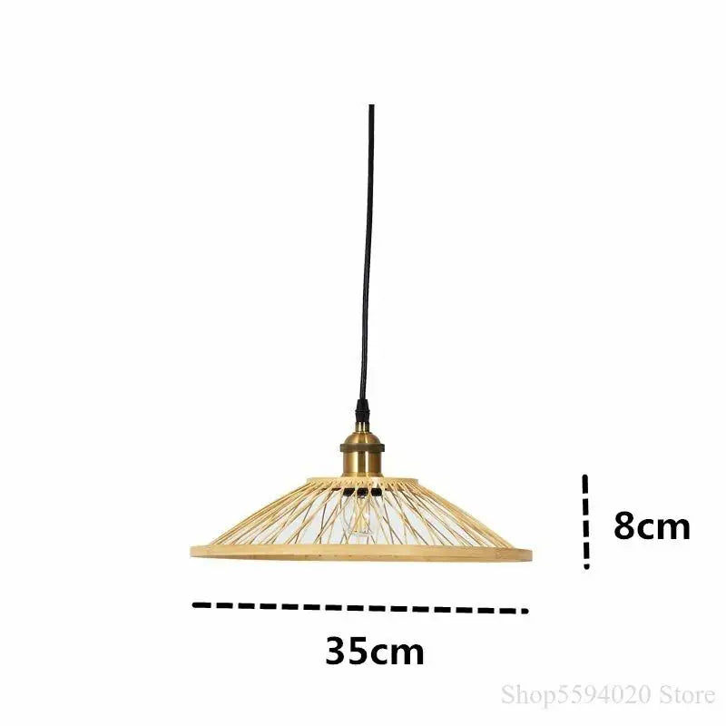 lustre en bambou zen créatif pour restaurant et bar