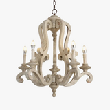 lustre en bois de style européen pour décoration intérieure