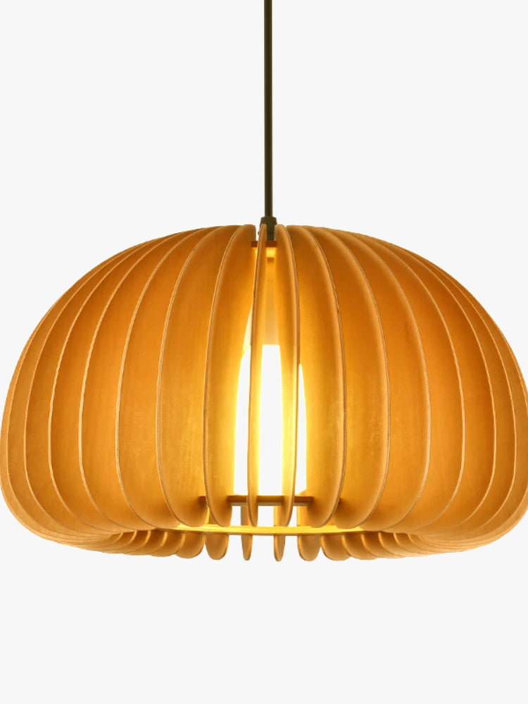 lustre en bois de style japonais rétro pour décoration créative