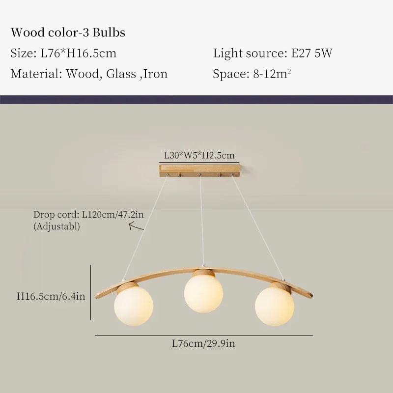 lustre en bois design pour décoration contemporaine maison