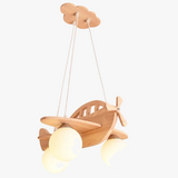 lustre en bois massif nordique design moderne pour éclairage créatif