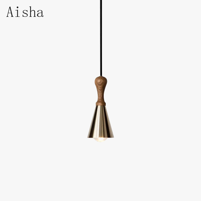 lustre en bois massif pour éclairage intérieur décoratif