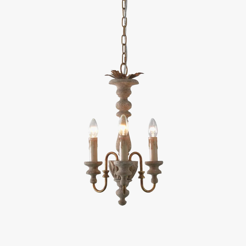 lustre en bois massif style américain rural nordique rétro