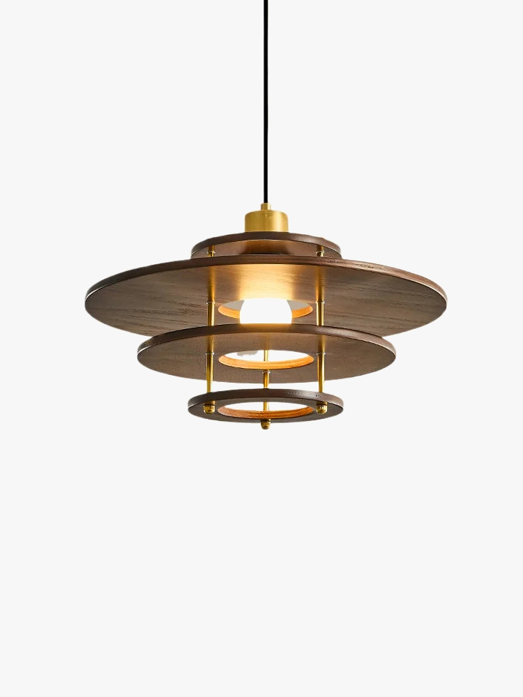 lustre en bois massif style médiéval pour restaurant et bar