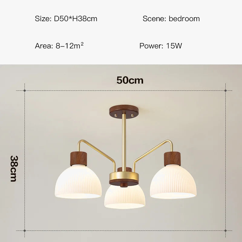 lustre en bois moderne pour décoration intérieure élégante et contemporaine