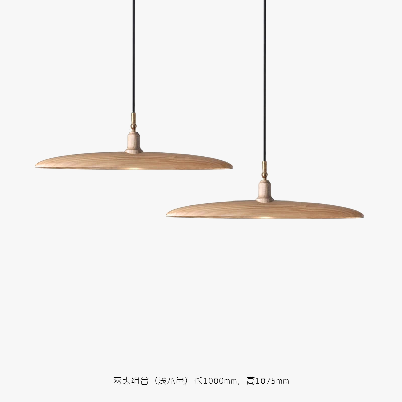 lustre en bois style nordique pour éclairage décoratif élégant