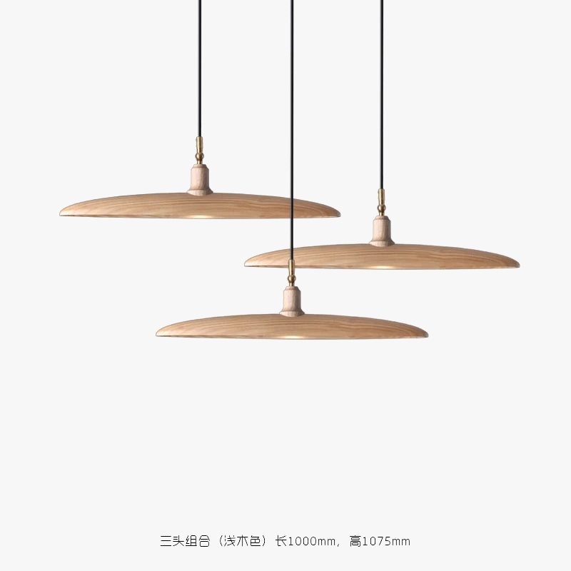 lustre en bois style nordique pour éclairage décoratif élégant