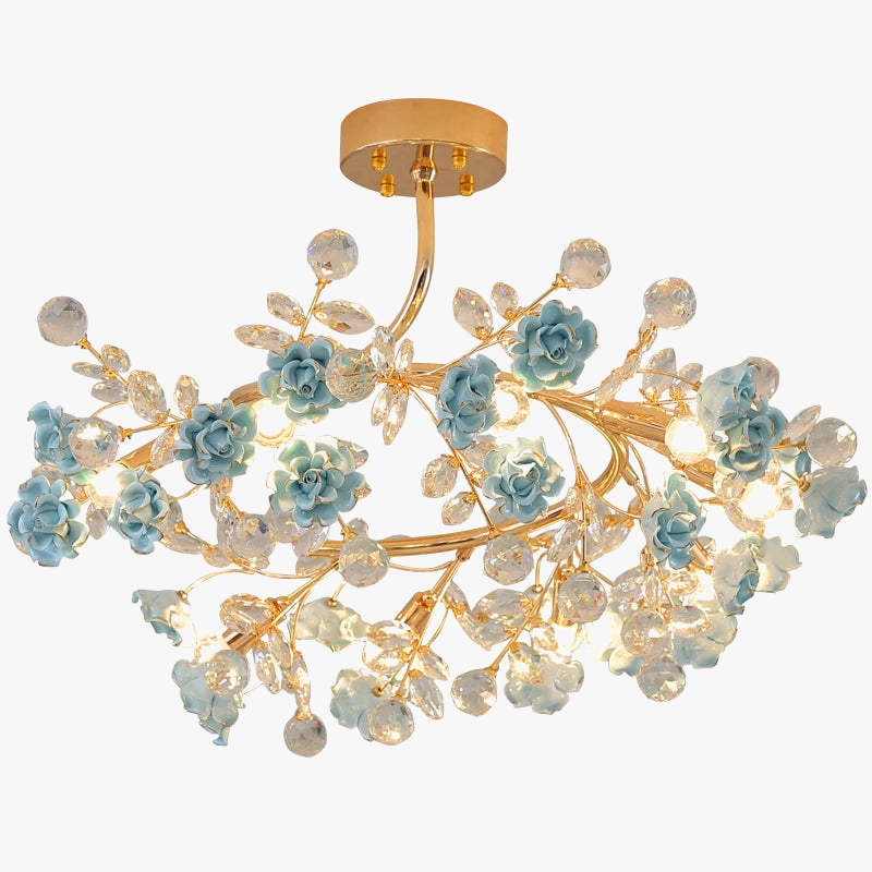 lustre en céramique italien éclairage cristal pour mariage et intérieur