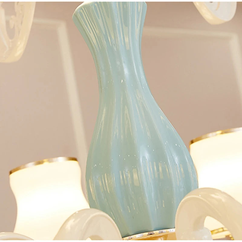 lustre en céramique moderne pour un éclairage élégant intérieur