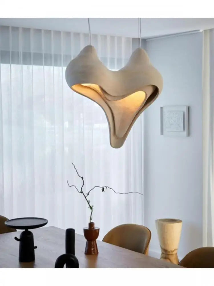 lustre en conque design nordique wabi sabi pour décoration intérieure