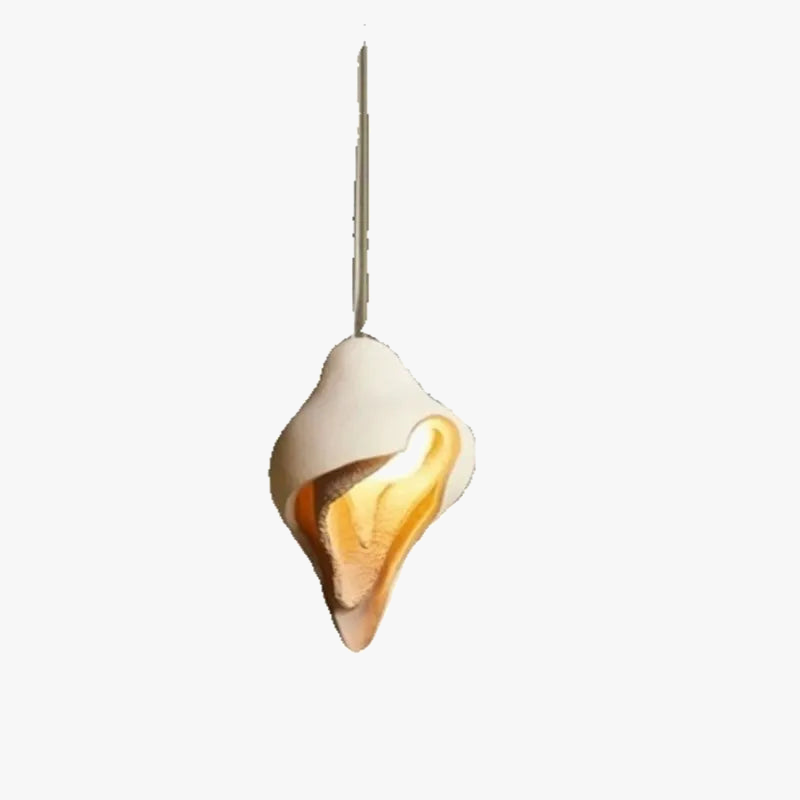 lustre en conque design nordique wabi sabi pour décoration intérieure