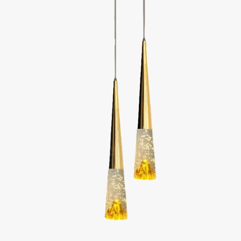 lustre en cristal bulles pour éclairage de luxe nordique