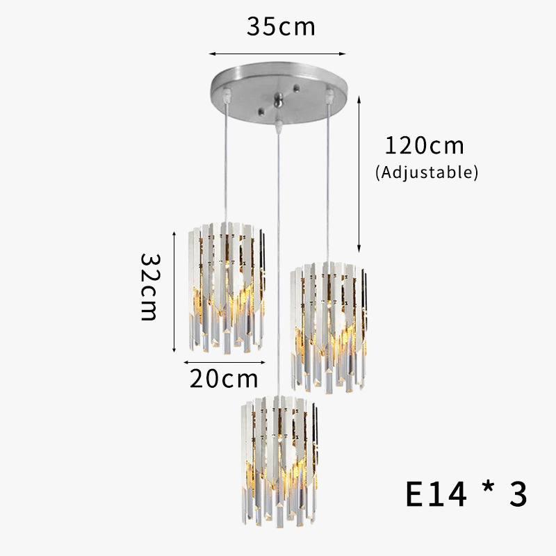 lustre en cristal chromé doré avec éclairage vintage intérieur