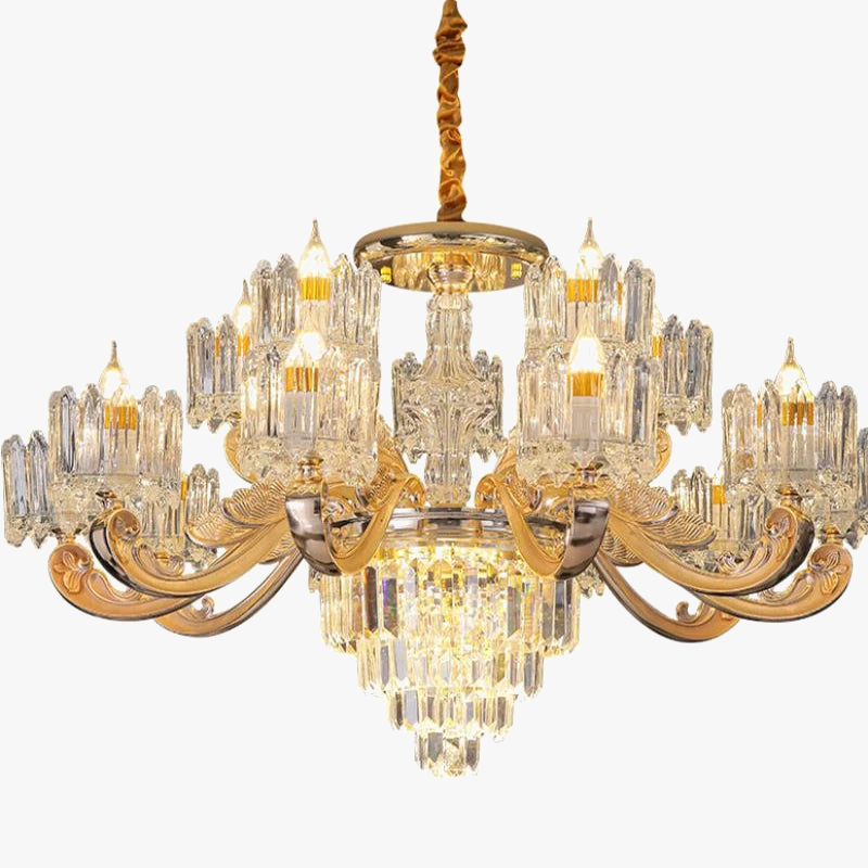 lustre en cristal éclairage pour intérieur élégant et raffiné