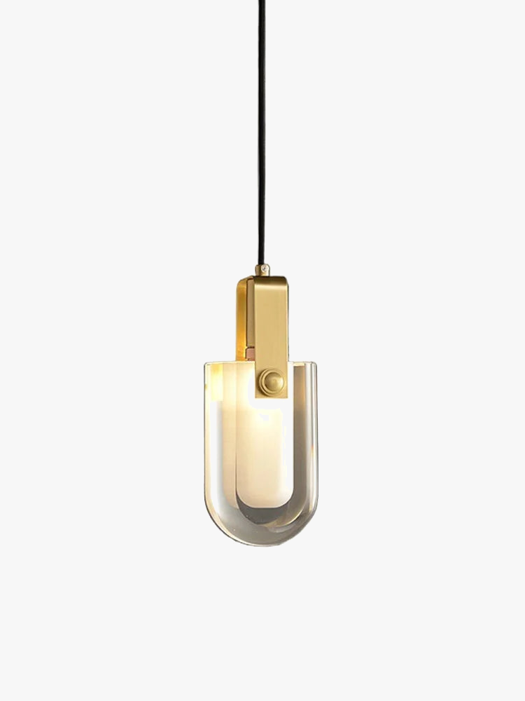 lustre en cristal cuivre design nordique pour intérieur élégant