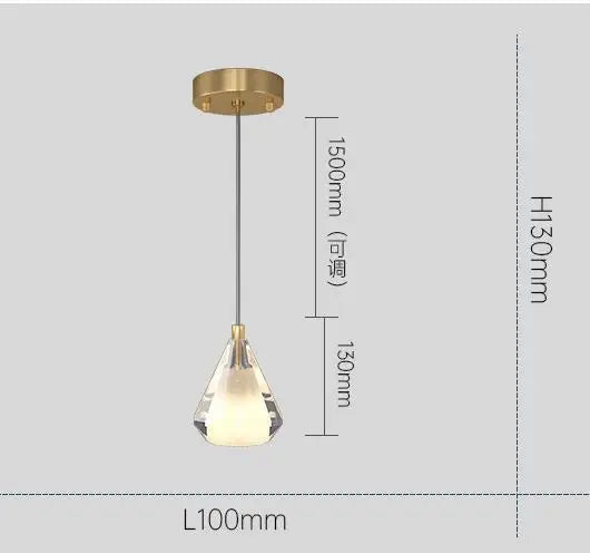 lustre en cristal de cuivre antique design luxueux éclairage moderne