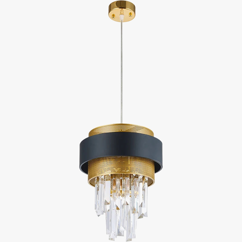 lustre en cristal de luxe design postmoderne pour intérieur élégant