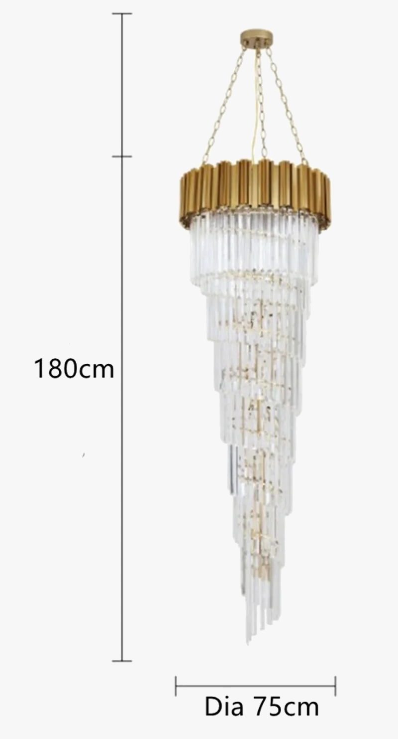 lustre en cristal de luxe pour décoration intérieure élégante