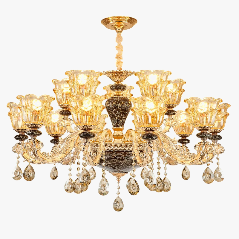 lustre en cristal de luxe pour une ambiance minimaliste