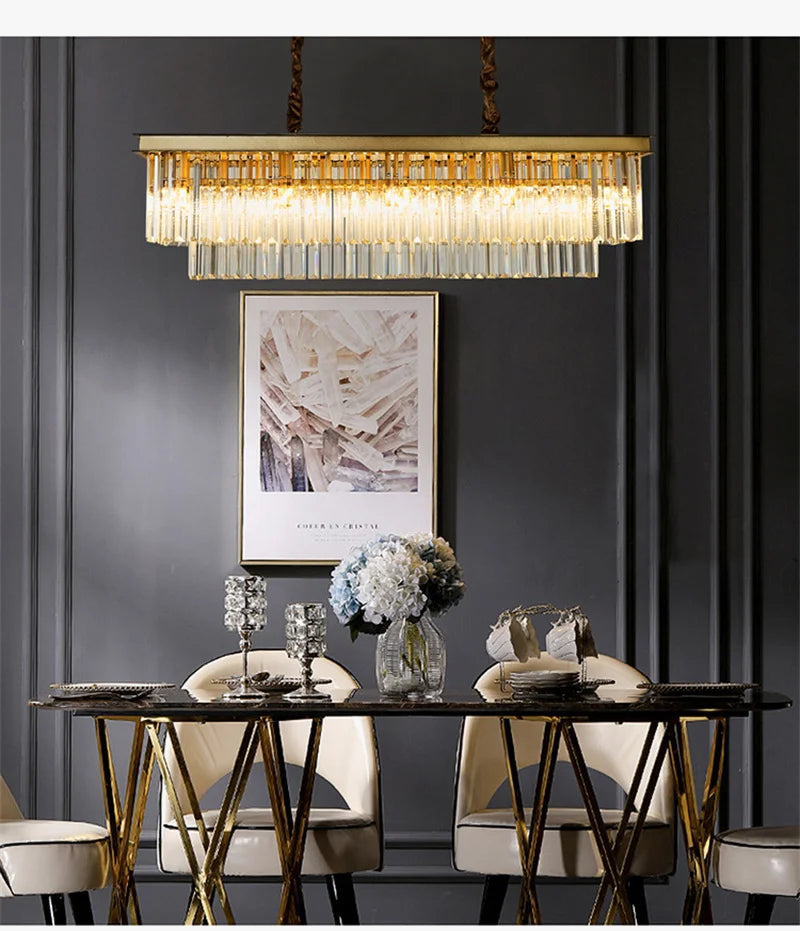 lustre en cristal design créatif pour décoration intérieure
