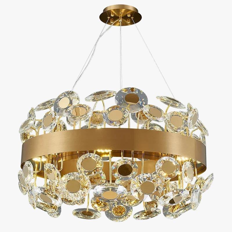 lustre en cristal design italien pour décoration intérieure élégante