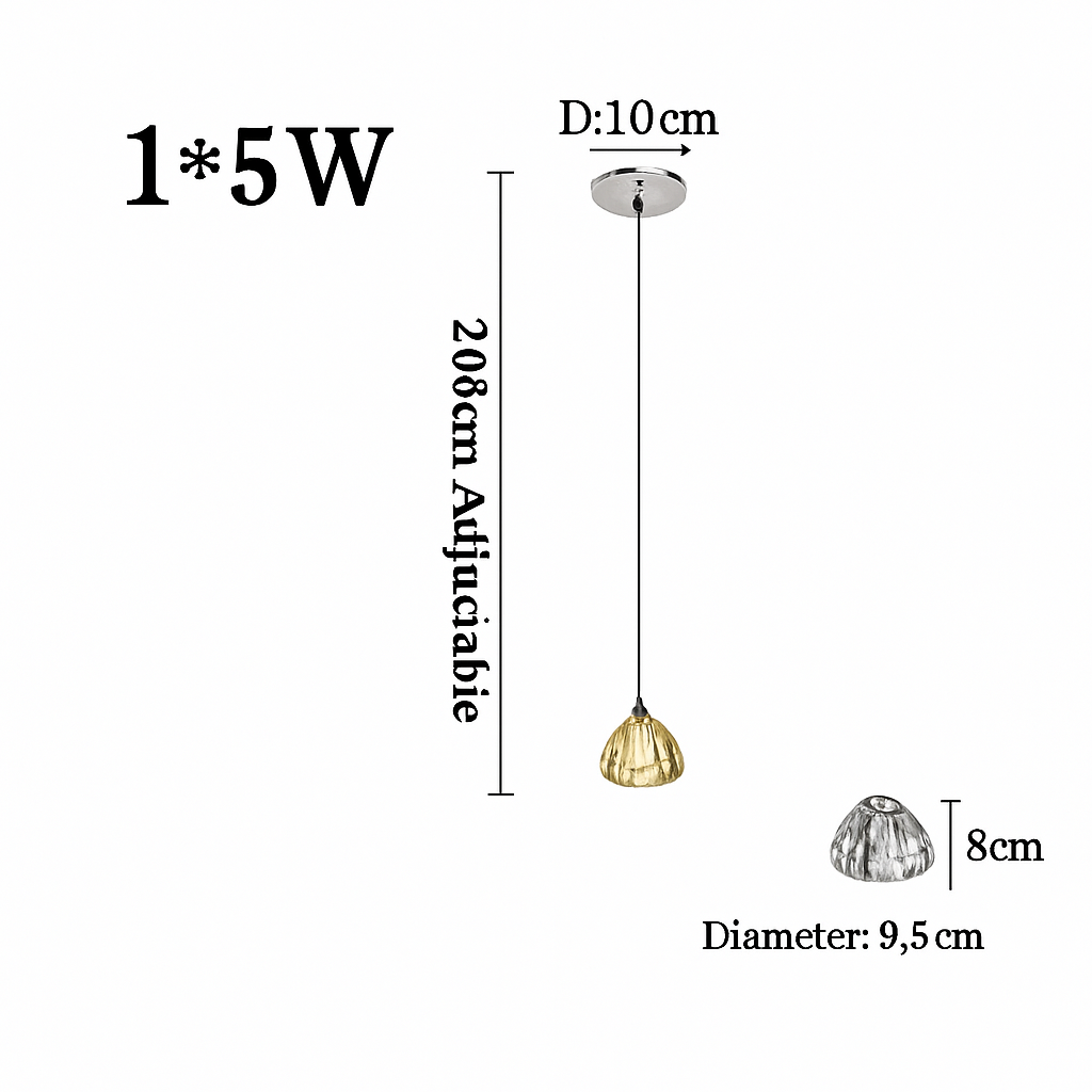 lustre en cristal design luxueux pour escalier colimaçon moderne