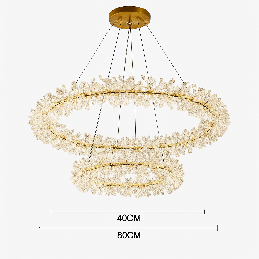 lustre en cristal design pour éclairage intérieur élégant