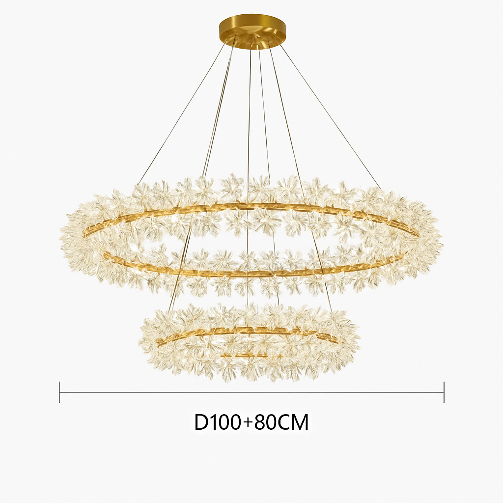 lustre en cristal design pour éclairage intérieur élégant