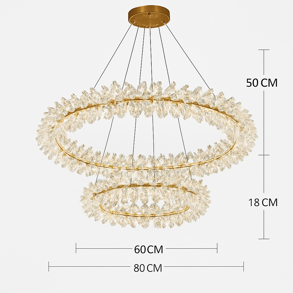 lustre en cristal design pour éclairage intérieur élégant