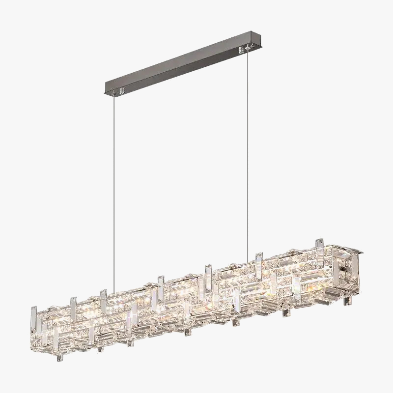 lustre en cristal design pour espace moderne et élégant