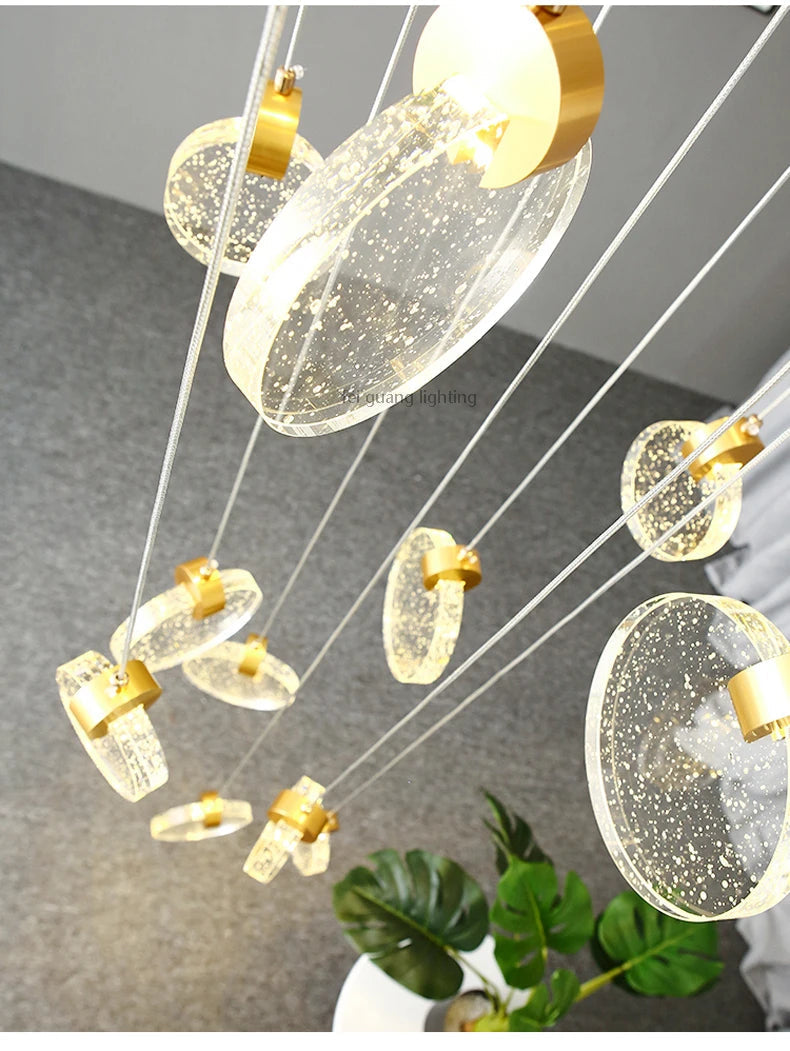 lustre en cristal design pour intérieur moderne et élégant